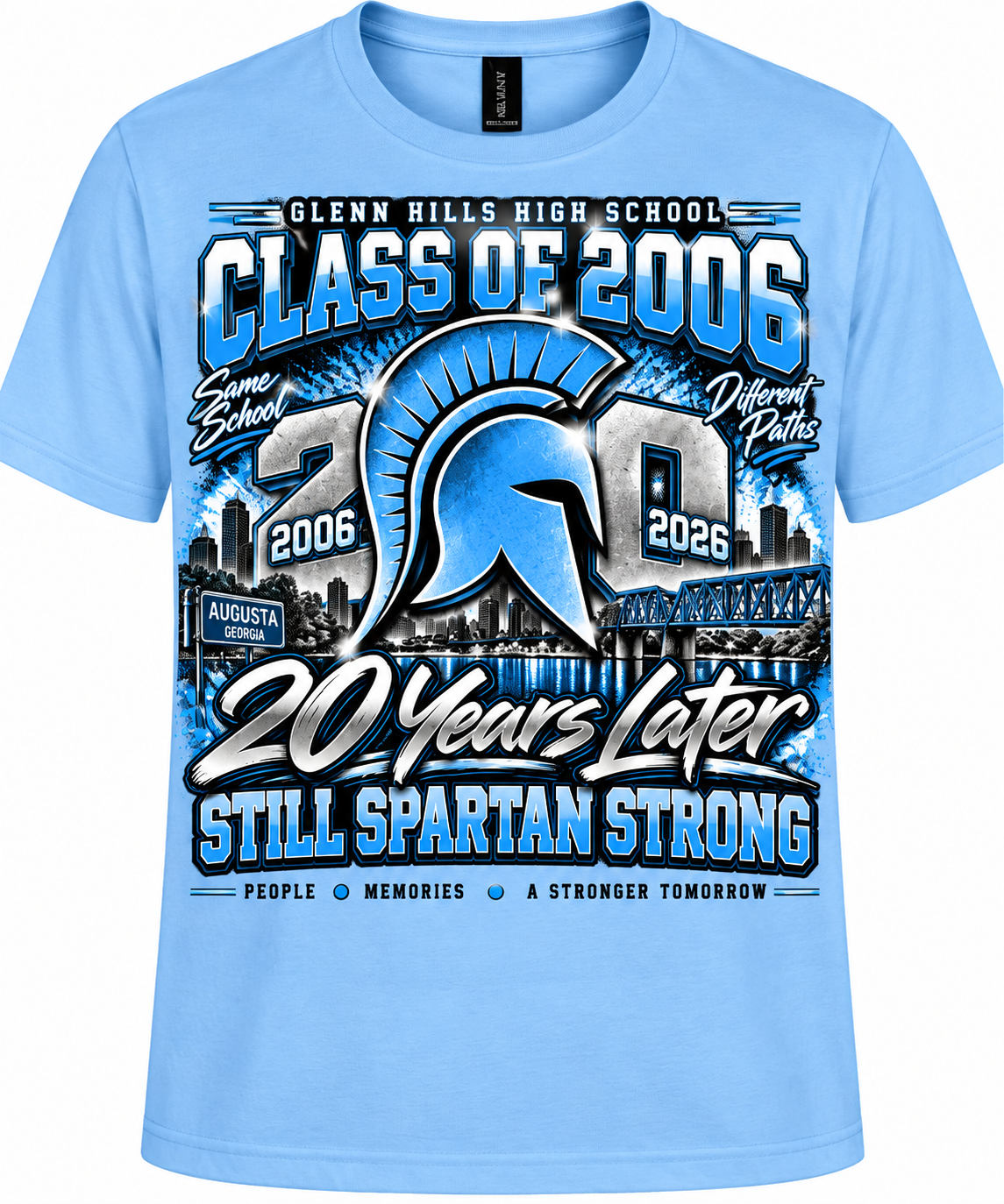 GHHS reunion shirt in Carolina Blue