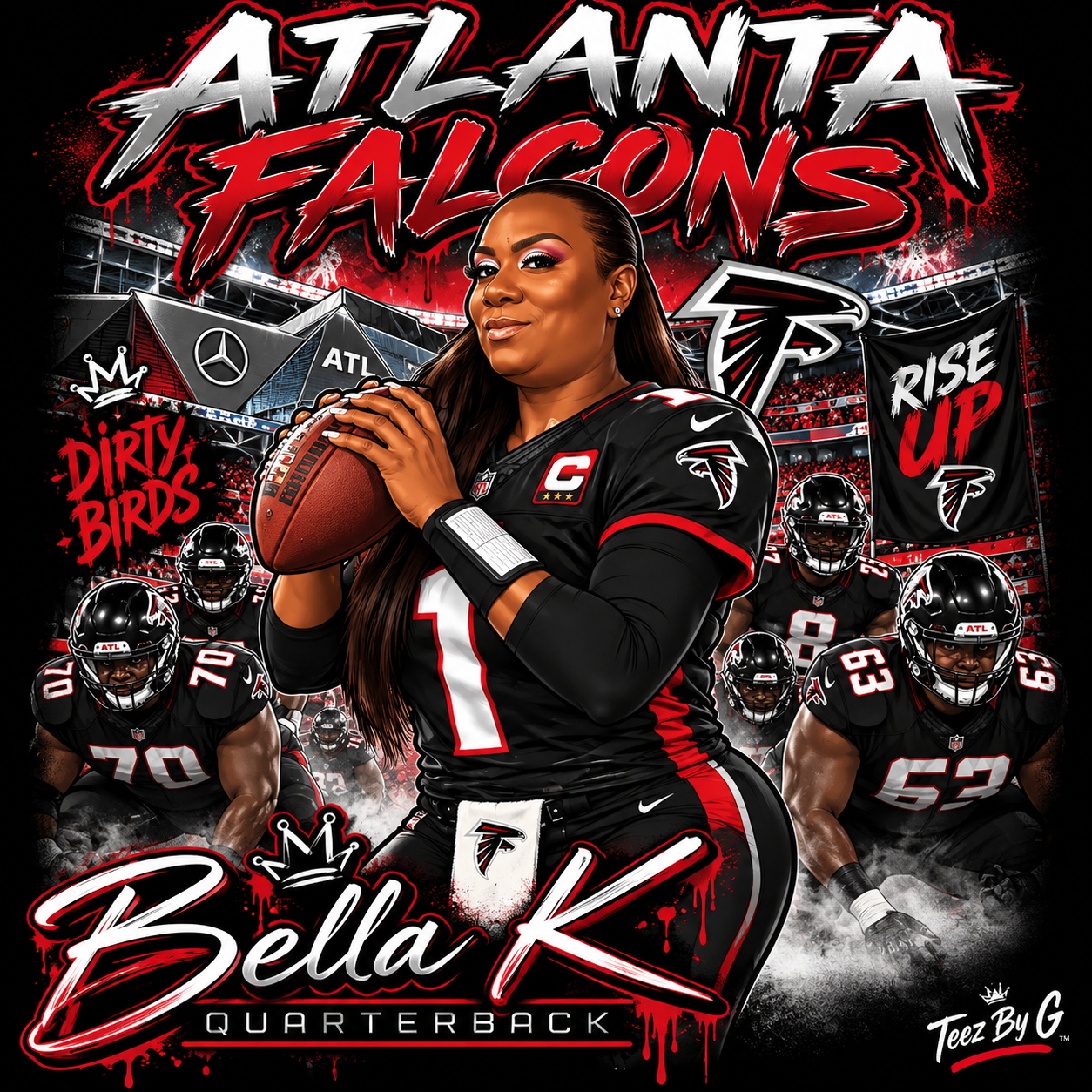 ATL Falcons Teez By G sports design