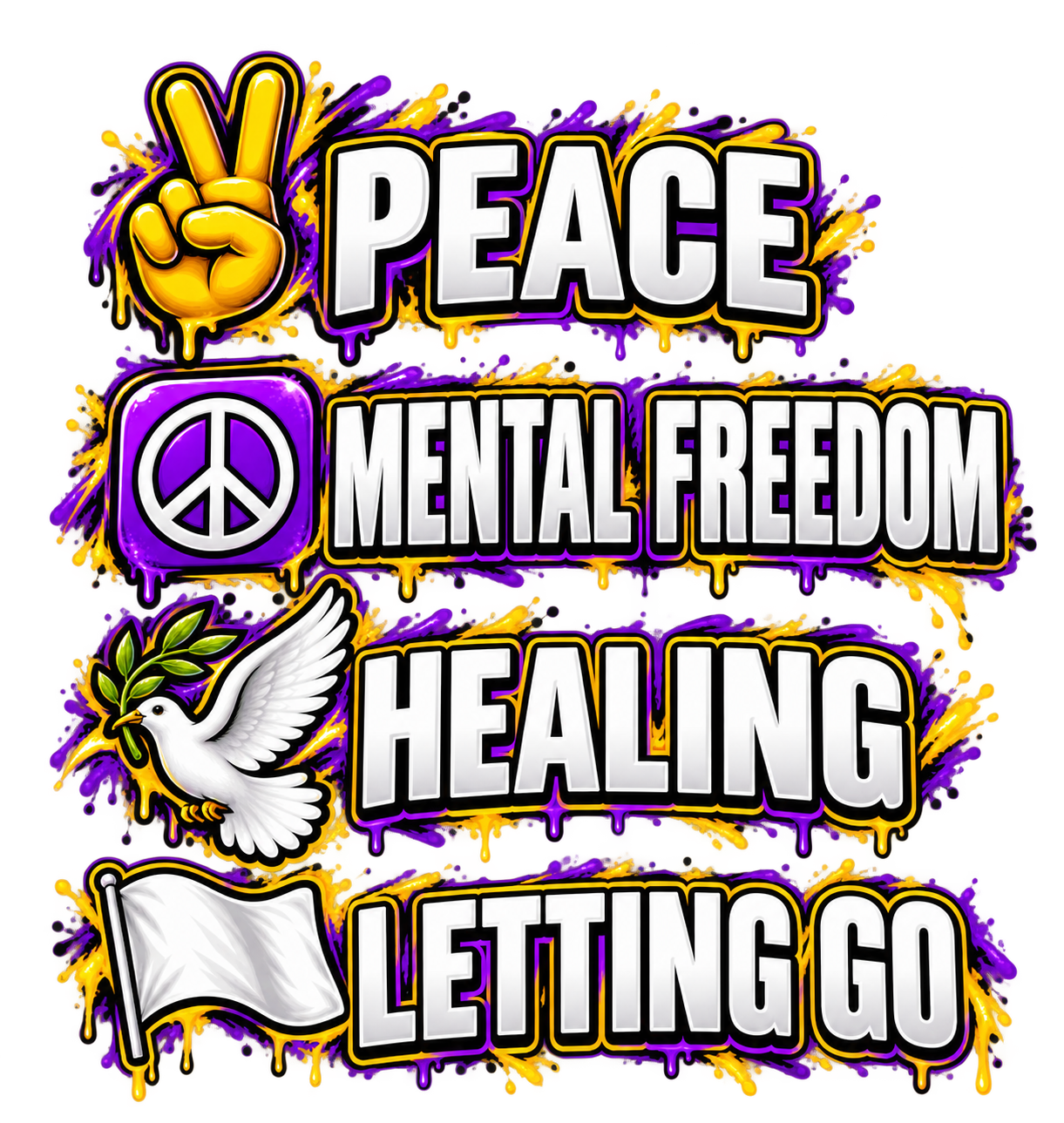 Peace — Back Teez By G design