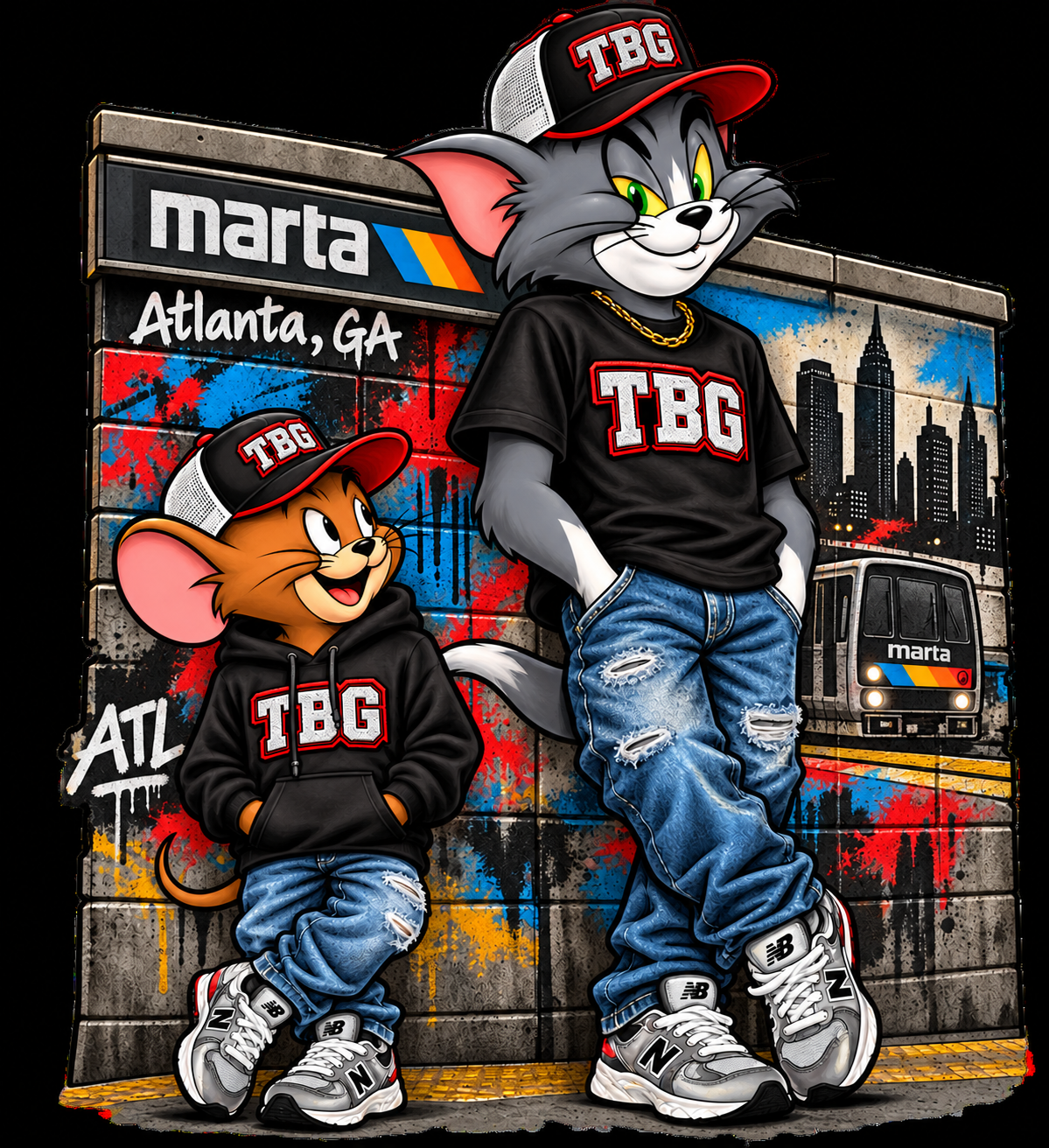 Tom & Jerry 2 Teez By G design