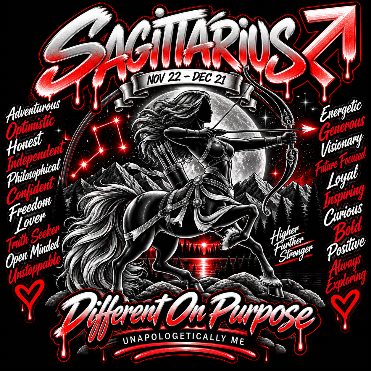 Sagittarius Teez By G zodiac design
